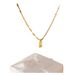New 26 English Letter Square Pendant, Fashionable And Simple Paper Clip, Collarbone Chain Necklace, Women's Instagram_ipsvogv.com