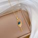 Magic 【 】 Wand Starry Sky Light Luxury Charm Gorgeous Full Diamond Necklace Women's Versatile Clavicle Titanium Steel 【 】_ipsvogv.com