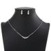 Elegant Necklace And Earring Set, Light Luxury High-End Clavicle Chain, Simple Fresh Wedding Jewelry For Women_ipsvogv.com