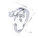 Unisex Retro Simple Square Diamond Zircon CZ Ring Female Jewelry Opening Adjustable Spot Wholesale Light Luxury Ins Style_ipsvogv.com