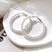 hot selling retro pearl earrings Pearl series temperament Ins cold style large hoop earrings_ipsvogv.com