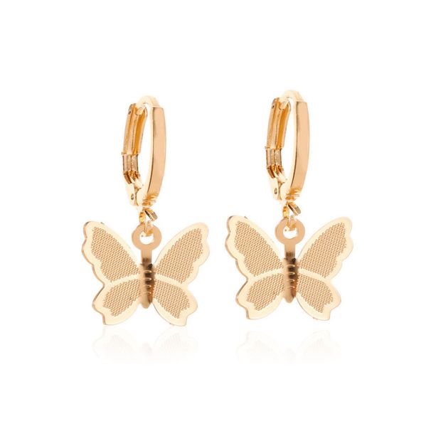 best selling products ins style simple metal butterfly tassel pendant women's clavicle pendant necklace_ipsvogv.com