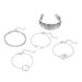 New Jewelry Open Wide Elephant Totem Moon Compass Geometry 5-piece Set Bracelet_ipsvogv.com