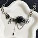 Sweet Cool Girl Button Lace Rose Patchwork Necklace For Women Fashion Versatile Ins Niche Temperament Light Luxury_ipsvogv.com
