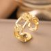 【 New Product 】 Copper Gold Plated Fashion Light Luxury Versatile Design Ring Female Opening_ipsvogv.com