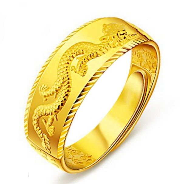 Yihua Mighty Pattern Plated Men's Open End Dragon Jewelry Fashion Ring_ipsvogv.com