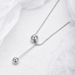 S Silver Ball Bing Round Snake Bone Women's Ins Summer Light Luxury Style Transfer Bead Necklace Clavicle Chain_ipsvogv.com