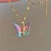 Colorful Butterfly Pendant With Collar Chain For Women's 2023 New Trendy Fashion Personalized Accessories Light Luxury_ipsvogv.com