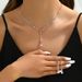 Minimalist Bridal Jewelry Decorations Light Luxury Zircon Necklace Earrings Bracelet Set Multiple Colors Available_ipsvogv.com
