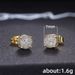 Cao Shiman diamond hip hop men's Earrings micro set zircon Plated Round Earrings_ipsvogv.com