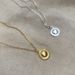 Fashionable Fashion Brand Jewelry, Pure Silver Geometric Circle Brand, Simple Necklace, Short Neck Chain_ipsvogv.com