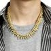 Hip Hop Exaggerated Full Diamond Geometric Necklace With A Domineering And Thorny Cuban Trendsetter Men's Neck Chain_ipsvogv.com