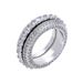 Men's Jewelry Five Row Zircon Rotatable Ring Full Of Zircon Hip Hop Trendy Personality Rotating Ring_ipsvogv.com