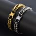 Titanium Steel Double Weave Four-Sided Polished Cuban Bracelet Hip-Hop Personality Fashion Simple Men's Jewelry_ipsvogv.com