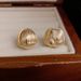 French Style Fashion Simple Metal Geometric Ear Cuffs Niche Light Luxury Versatile High-end Minimalist Earrings_ipsvogv.com