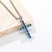 Zircon Cross Pendant Necklace Trendy Personality Men And Women Hip Hop Jewelry_ipsvogv.com