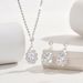 Women’s Jewelry Set Fashion Zircon Drop Necklace Earrings Set Accessories Suitable For Ladies' Daily Party Dinner_ipsvogv.com