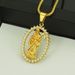Hip Hop Hollow Diamond Portrait Pendant for Trendy Men Hiphop Street Dance Nightclub Cool Necklace Accessories_ipsvogv.com