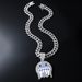 Ice face emoji expression pendant Cuban chain full of diamond hip hop jewelry trendy men's pendant jewelry_ipsvogv.com