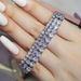 Popular Tennis Women's Zircon Plated Real Gold Hand Jewelry Full Of Dia Bracelet S5650_ipsvogv.com