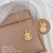 Steel 【 Titanium 】 Double Layer Pearl Shell Light Luxury Temperament Gorgeous Full Diamond Necklace Women's Versatile 【 】_ipsvogv.com