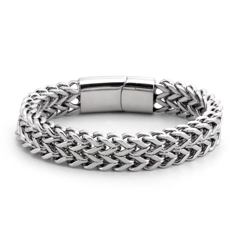Men's Jewelry Titanium Steel Double Layer Bracelet Personalized Hand Accessories Bracelet Jewelry_ipsvogv.com