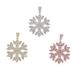 Three Color Snowflake Pendant 5mm Zircon Tennis Chain Women's Hip-hop Necklace_ipsvogv.com