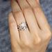 Sanjie Fashion Coconut Tree Zircon Feminine Style, Simple Fork Japanese And Korean Diamond Set Tail Ring, Creative_ipsvogv.com
