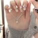 【 24000 People's Collection 】 Super Sparkling Zircon Block Rock Candy S Pure Silver Necklace For Women, Simple And_ipsvogv.com