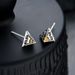 Eye Men's Trendy Personality, Cool Style, Ear, Women's Fashionable, Geometric Three-dimensional, Triangular Eye_ipsvogv.com