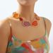 N11190 Trendy Jewelry ZA Personalized Fashion Exaggerated Geometric Resin Colored Earrings Necklace_ipsvogv.com