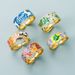 Instagram Fashion Trend Punk Style Copper Plated True Gold Drop Oil Blue And White Porcelain Pattern Hip Hop Open Ring_ipsvogv.com