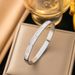New Three Diamond White Fritillaria Shell Titanium Steel Simple And Versatile Fashion Accessories Bracelet_ipsvogv.com