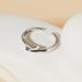 Silver personalized geometric cross plain ring ring women's niche popular light luxury design ring_ipsvogv.com