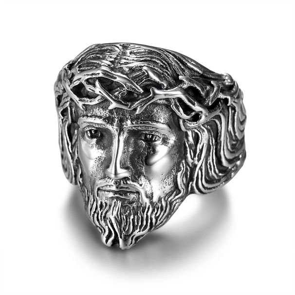 Hot Selling Stainless Steel Polished Gold Plated YS Portrait Men's Ring_ipsvogv.com