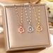 A Lively Heart, Six Pointed Star Zircon Necklace For Women, Light Luxury Niche Design. The Collarbone Chain Is A_ipsvogv.com