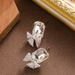 Exquisite Fashionable Zircon Bow With Diamond Inlay, Feminine Temperament, Simple And High-end Silver Needle Earrings_ipsvogv.com