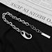Versatile Style Fashion Jewelry For Men And Women Couples, Simple Personality Hip Hop Titanium Steel Big Buckle Cuban Bracelet_ipsvogv.com