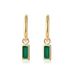 Love Green Grandmother Zircon Earrings, Small And High Quality, Simple Mang Titanium Steel Earnail Jewelry Set_ipsvogv.com