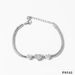 Women's Jewelry Stacking Bracelet Set Combination Stainless Steel Exquisite Diamond Wide Strap Mesh Chain Love Bracelet Versatile Set_ipsvogv.com