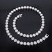 Unisex Alloy Jewelry New 8mm Round Glass Full Diamond Necklace High End Rap Cool Hip Hop Cuban Chain_ipsvogv.com
