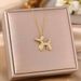 Exquisite Zircon Micro Inlaid Balloon Dog Necklace, Women's Light Luxury Niche Design, Stainless Steel Collarbone Chain,_ipsvogv.com