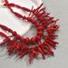Fashion Ladies Necklace Versatile Multi Layer Coral Design Long Clavicle Chain Geometric Necklace Two Piece Set For Women_ipsvogv.com