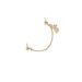 Double Ear Hole Little Bear Japanese Gold Earrings, Korean Cute Star Earbone Chain, Fixed Small Earlobe Earrings_ipsvogv.com