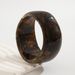 Exaggerated Instagram Style Irregular Resin Wide With Personalized Design Sense, Geometric Blending Coffee Colored_ipsvogv.com