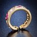 Internet celebrity live streaming Caibao opening ring for women, fashionable and popular mixed color love ring, high-end_ipsvogv.com
