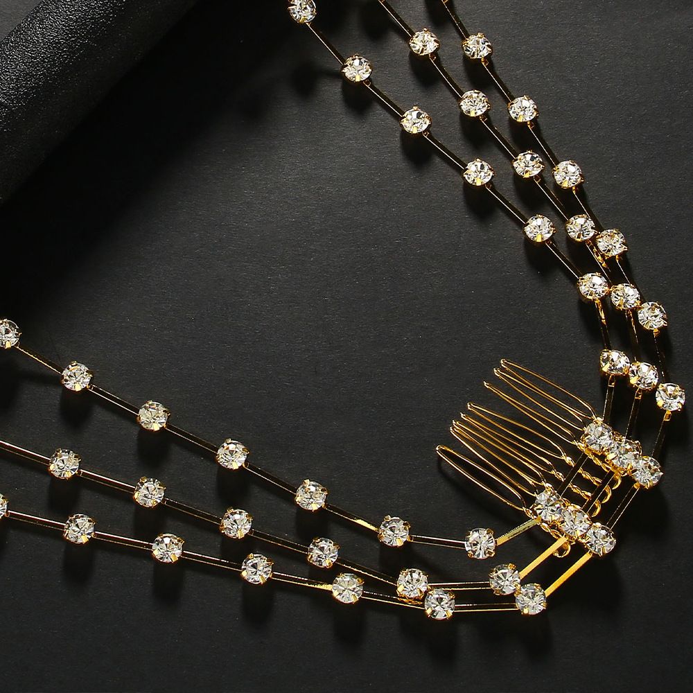 Hot-selling Long Fringed Hair Comb, Light Luxury High-end Rhinestone Headdress, Bridal Fashion Jewelry Hair Comb_ipsvogv.com