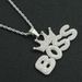 Cool hip-hop full diamond crown letter necklace trendy personality exaggerated long accessory pendant_ipsvogv.com