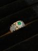 Chinese Cool Inlaid Feeling Style New With Emerald Zircon, A Two Fashion And Versatile Index Finger Ring For Women Zircon,_ipsvogv.com