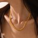 Gold Plated Cuban Chain Necklace - Stainless Steel Fashion Jewelry For Women_ipsvogv.com